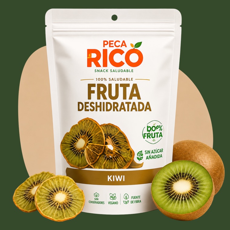 Bolsa de kiwi deshidratado Peca Rico.